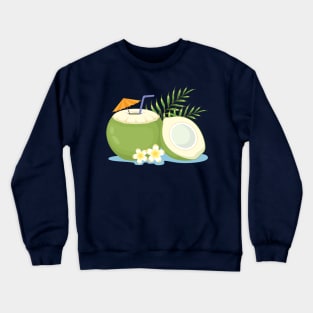 Hand Drawn Coconut Crewneck Sweatshirt